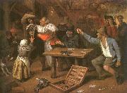 Card Players Quarreling Jan Steen